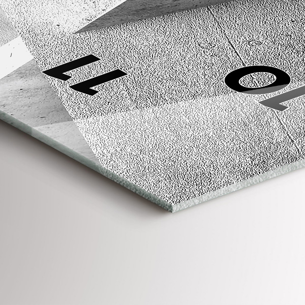 Reloj vertical Triángulos abstractos - espejomat.es