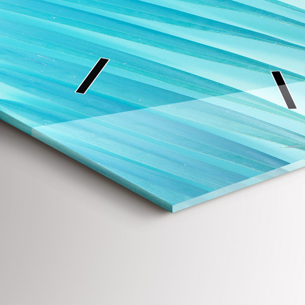 Reloj de cristal vertical Palmera tropical - espejomat.es