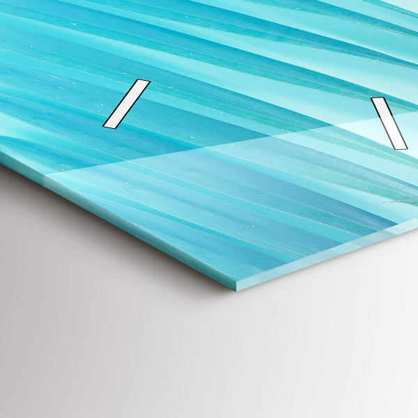 Reloj de cristal vertical Palmera tropical - espejomat.es