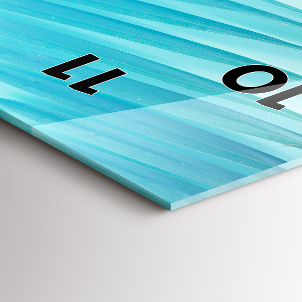 Reloj de cristal vertical Palmera tropical - espejomat.es