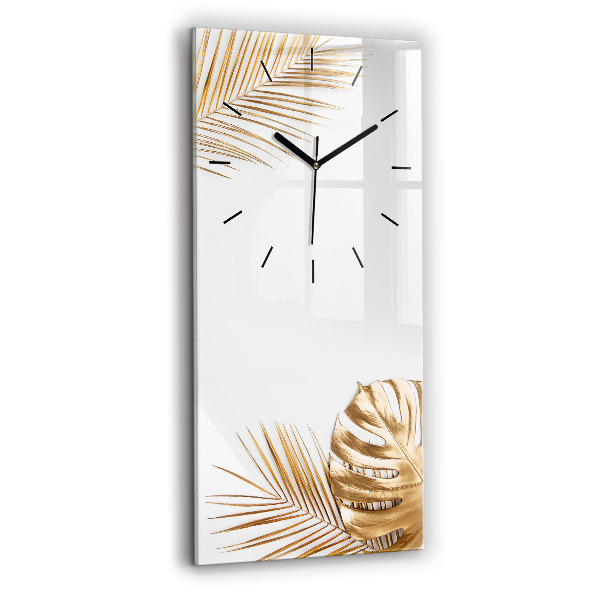 Reloj vertical Hojas tropicales - espejomat.es