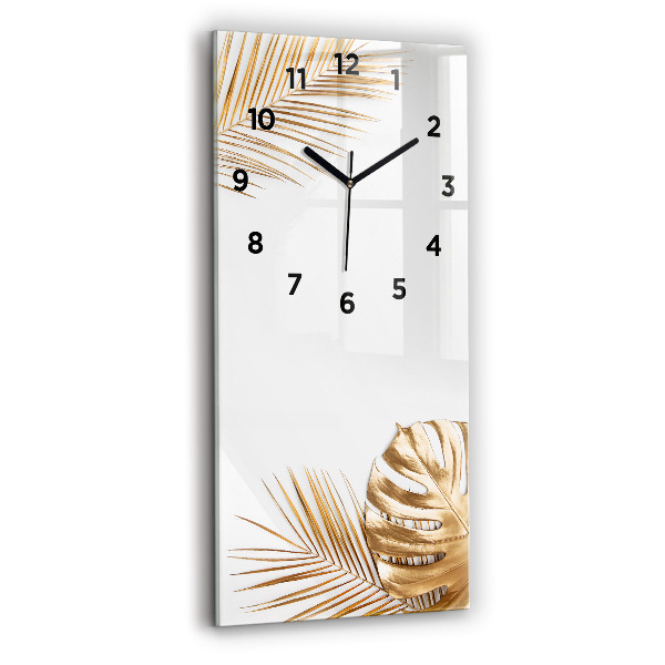Reloj vertical Hojas tropicales - espejomat.es