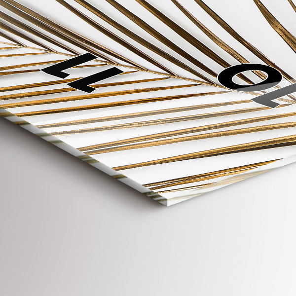 Reloj vertical Hojas tropicales - espejomat.es