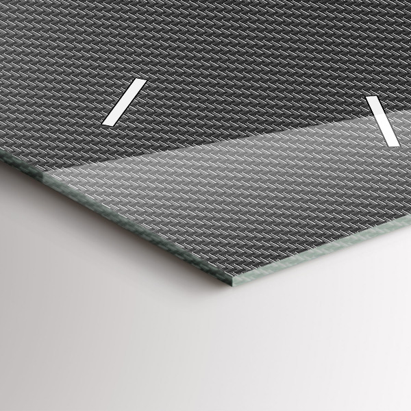 Reloj de vidrio vertical Abstracto oscuro - espejomat.es