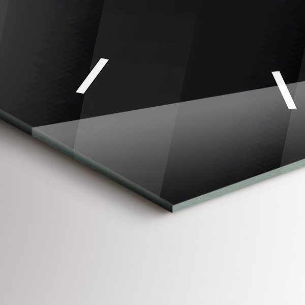 Reloj de vidrio vertical Pared oscura - espejomat.es