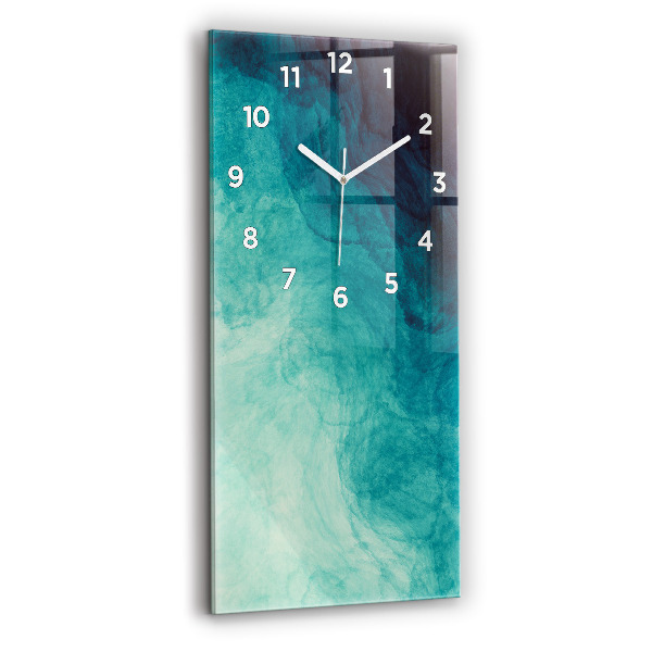 Reloj de cristal vertical Abstracción en profundidad - espejomat.es