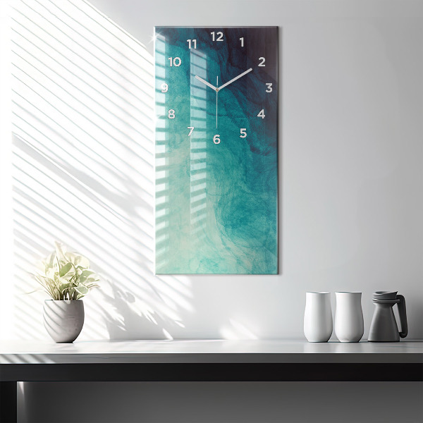 Reloj de cristal vertical Abstracción en profundidad - espejomat.es