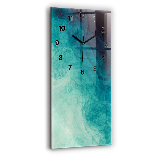 Reloj de cristal vertical Abstracción en profundidad - espejomat.es