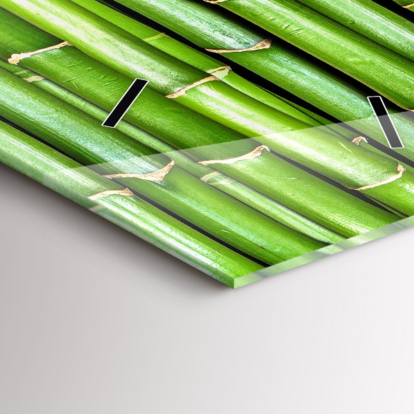 Reloj de cristal vertical Bambú asiático - espejomat.es