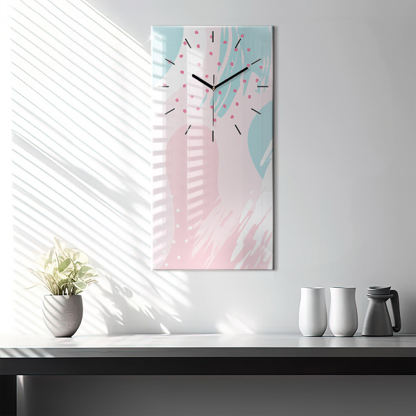 Reloj vertical Abstracción en pastel - espejomat.es