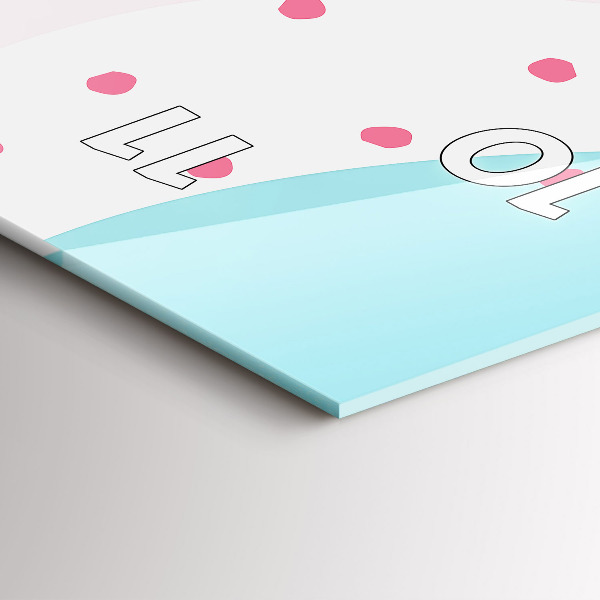 Reloj vertical Abstracción en pastel - espejomat.es