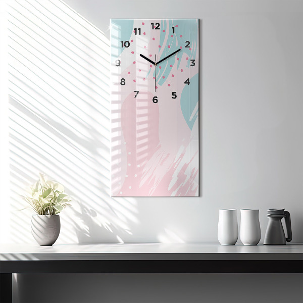Reloj vertical Abstracción en pastel - espejomat.es