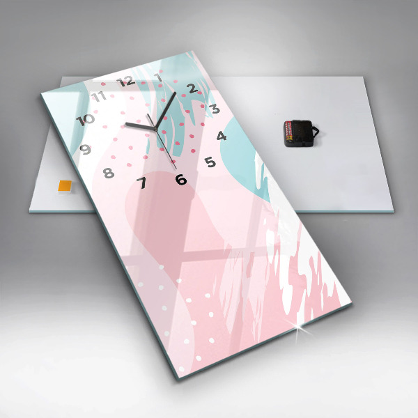 Reloj vertical Abstracción en pastel - espejomat.es