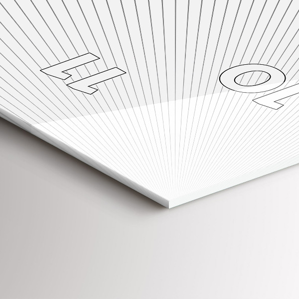 Reloj de vidrio vertical Líneas abstractas - espejomat.es