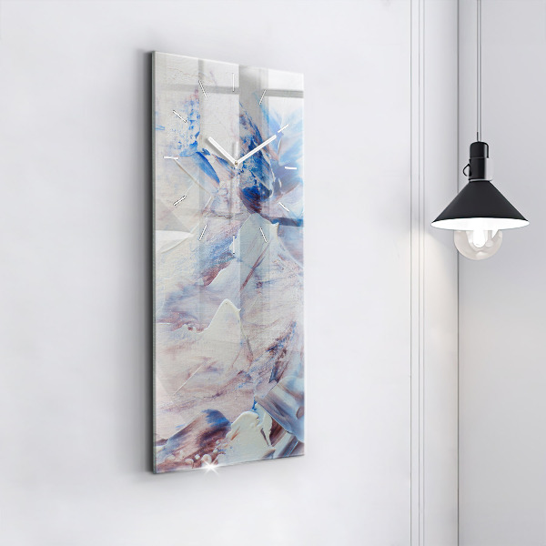 Reloj de cristal vertical Textura de pintura abstracta - espejomat.es
