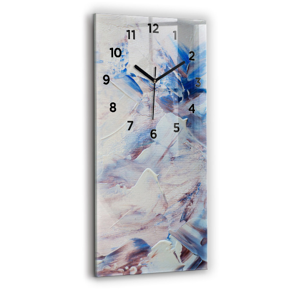 Reloj de cristal vertical Textura de pintura abstracta - espejomat.es