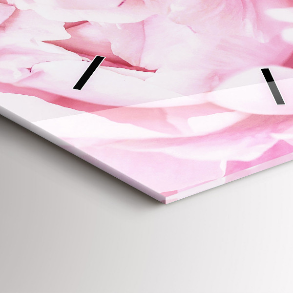 Reloj de cristal vertical Flores en flor - espejomat.es