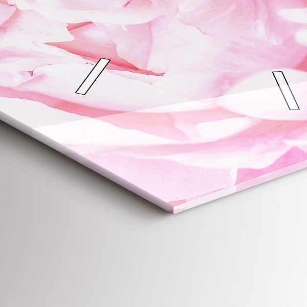 Reloj de cristal vertical Flores en flor - espejomat.es