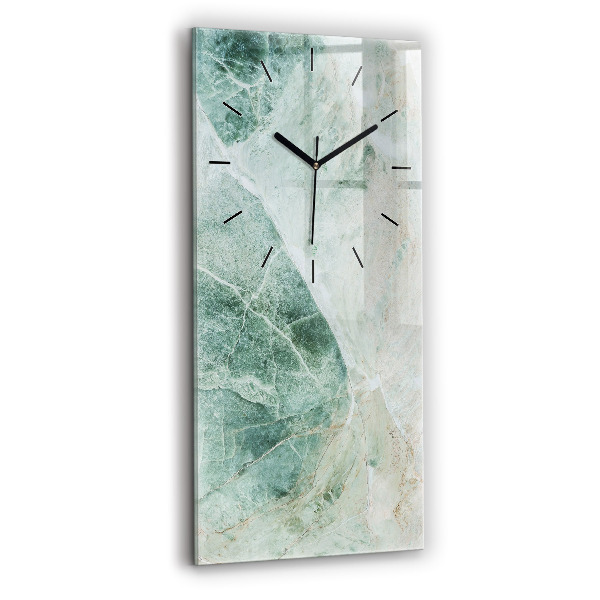 Reloj de vidrio vertical Mármol Piedra Textura - espejomat.es