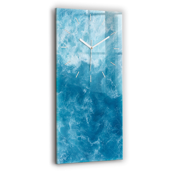 Reloj de cristal vertical Agua de mar - espejomat.es