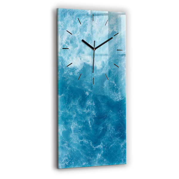 Reloj de cristal vertical Agua de mar - espejomat.es