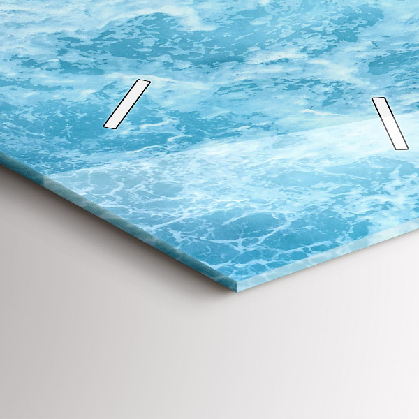 Reloj de cristal vertical Agua de mar - espejomat.es