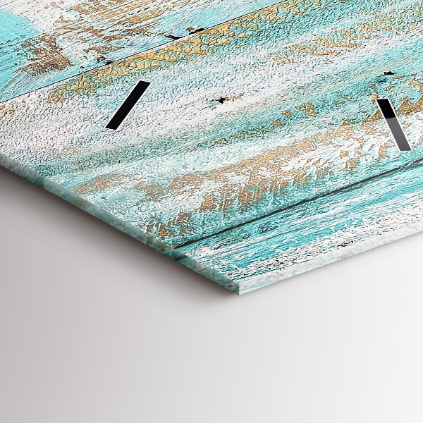 Reloj de cristal vertical Tablas azules - espejomat.es