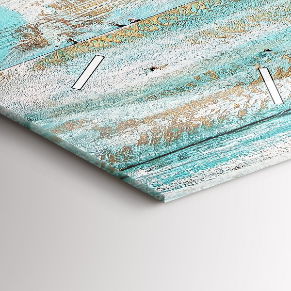 Reloj de cristal vertical Tablas azules - espejomat.es