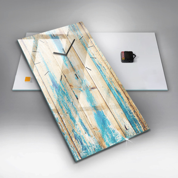 Reloj vertical Madera rayada - espejomat.es