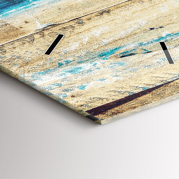 Reloj vertical Madera rayada - espejomat.es