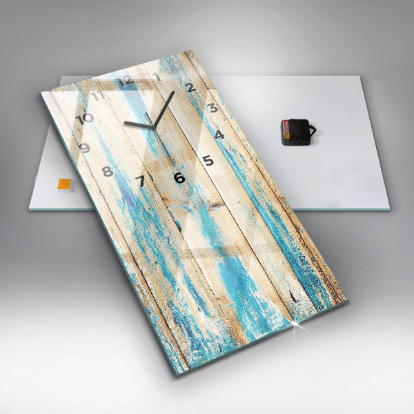 Reloj vertical Madera rayada - espejomat.es