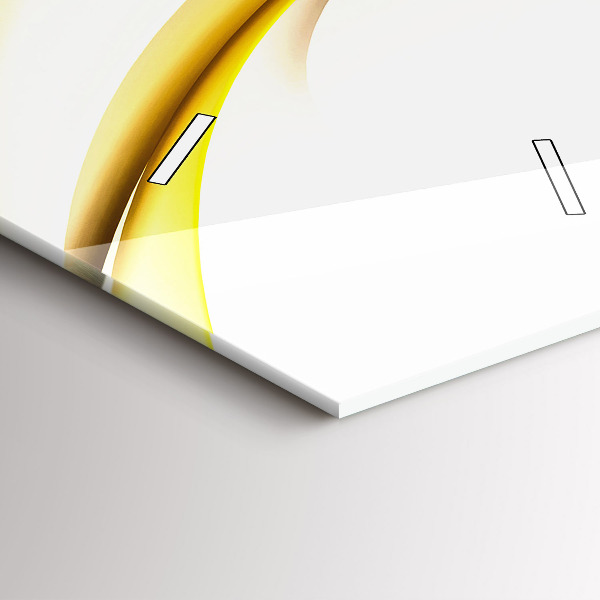 Reloj de cristal vertical Ola abstracta - espejomat.es