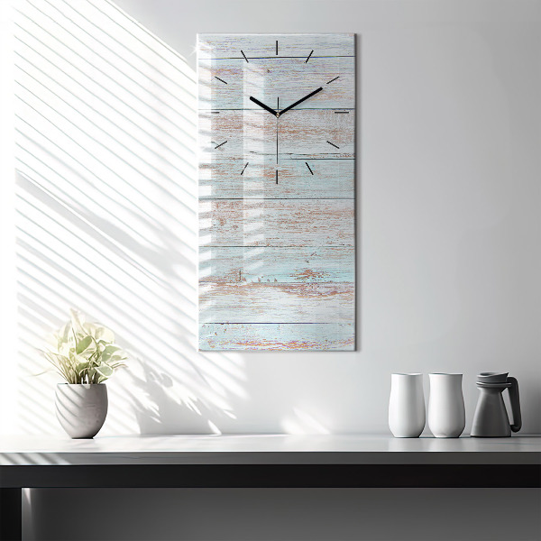 Reloj vertical Madera en colores pastel - espejomat.es