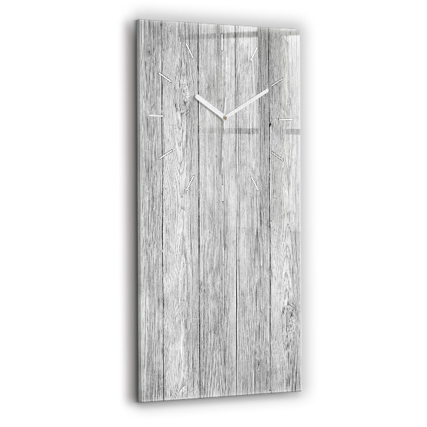Reloj de vidrio vertical Paneles de madera - espejomat.es