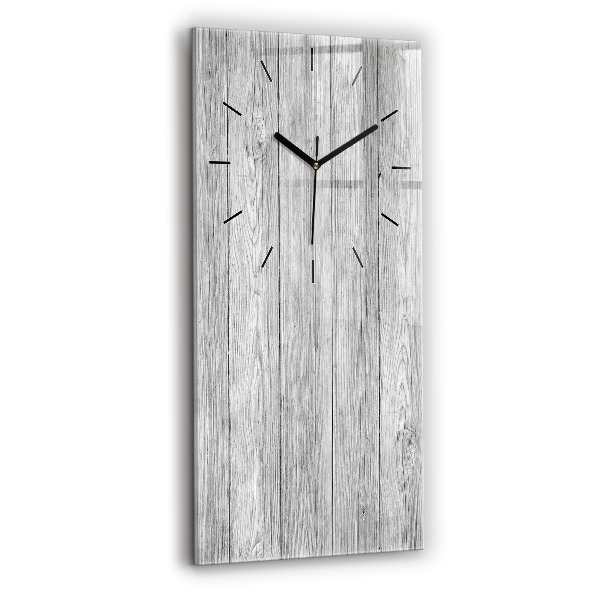 Reloj de vidrio vertical Paneles de madera - espejomat.es