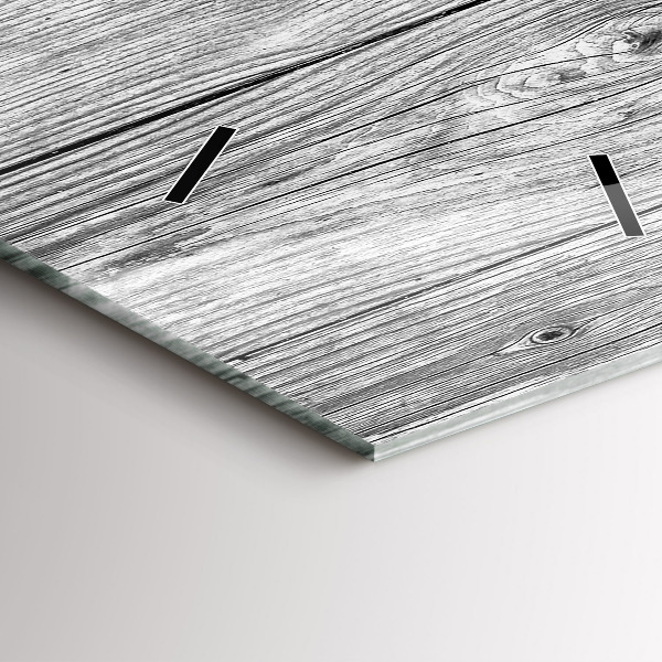 Reloj de vidrio vertical Paneles de madera - espejomat.es