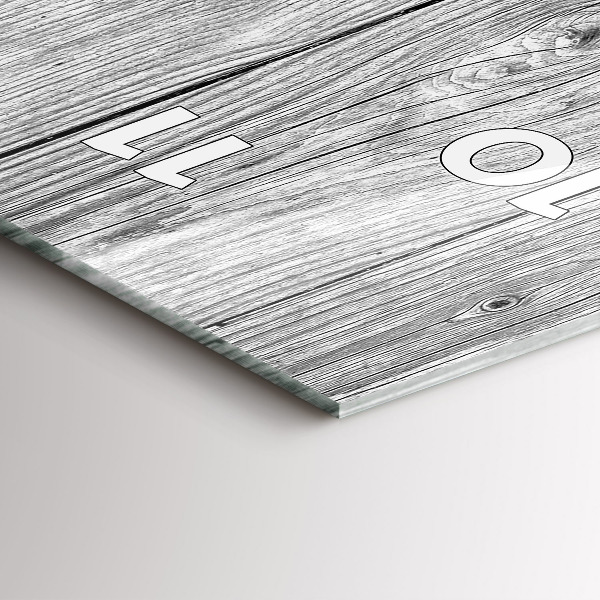 Reloj de vidrio vertical Paneles de madera - espejomat.es