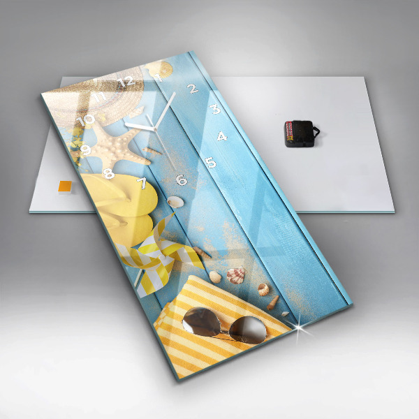 Reloj de vidrio vertical Accesorios de playa y tablas - espejomat.es