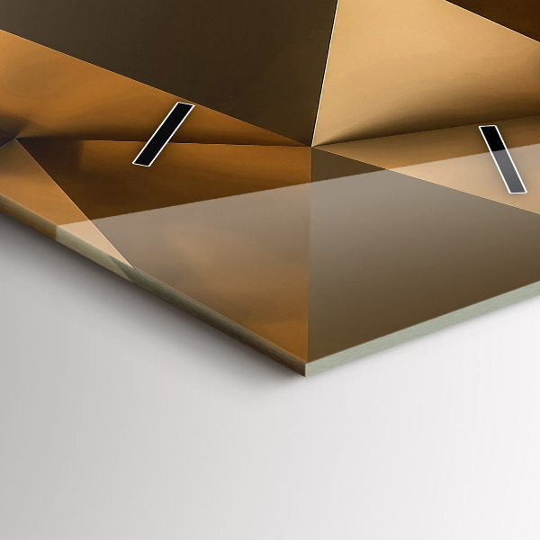 Reloj de vidrio vertical Textura geométrica - espejomat.es