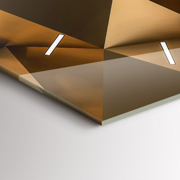 Reloj de vidrio vertical Textura geométrica - espejomat.es