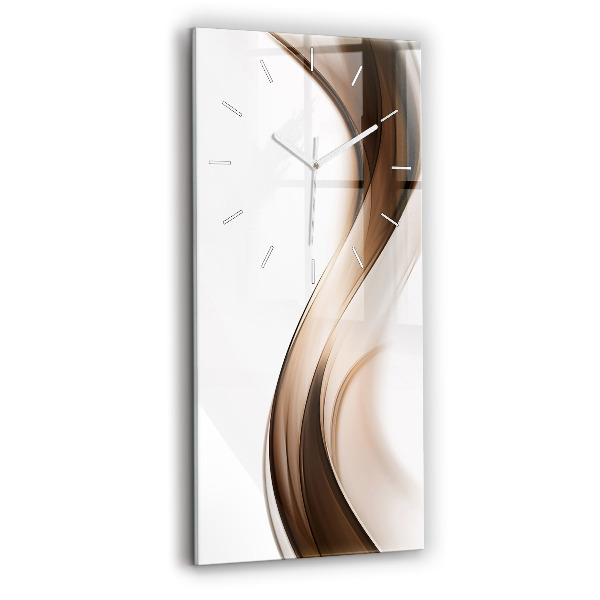 Reloj de cristal vertical Línea abstracta - espejomat.es