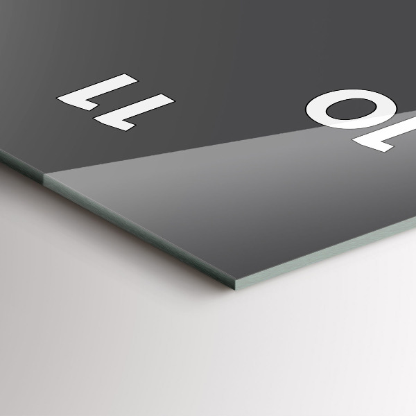 Reloj de cristal vertical Color gris - espejomat.es