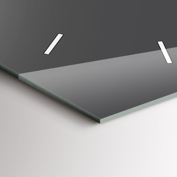 Reloj de cristal vertical Color gris - espejomat.es