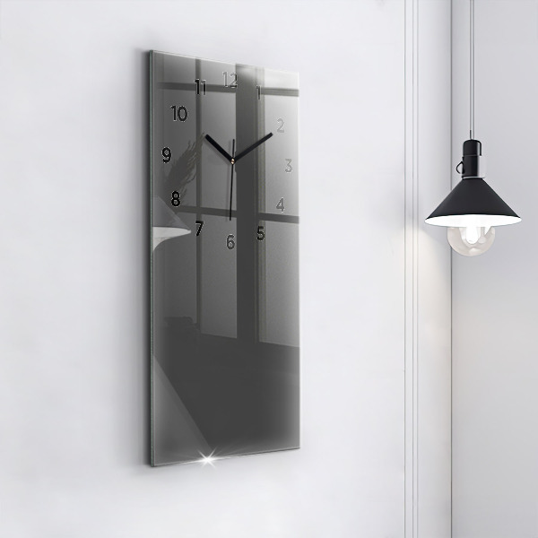 Reloj de cristal vertical Color gris - espejomat.es