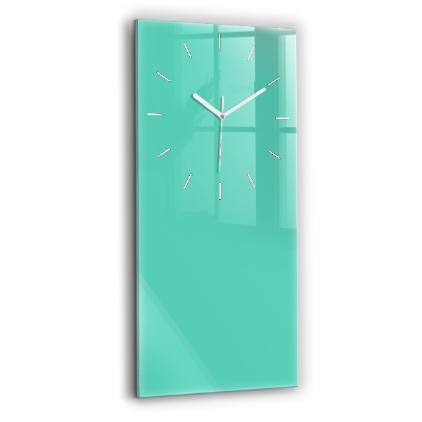 Reloj de vidrio vertical Color turquesa - espejomat.es