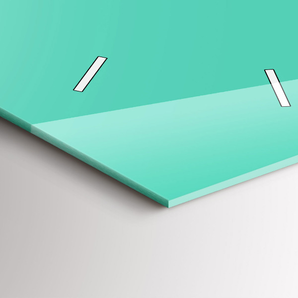 Reloj de vidrio vertical Color turquesa - espejomat.es