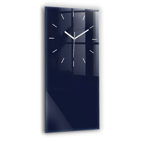 Reloj de vidrio vertical Color azul oscuro - espejomat.es