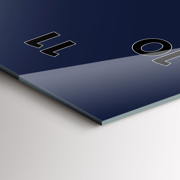 Reloj de vidrio vertical Color azul oscuro - espejomat.es