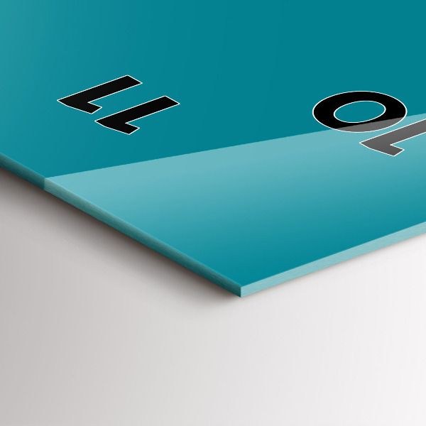 Reloj de cristal vertical Color azul marino - espejomat.es