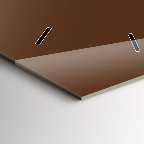 Reloj de vidrio vertical Color marrón - espejomat.es